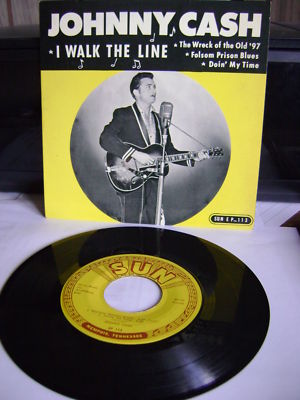 popsike.com - JOHNNY CASH I walk the line SUN RECORDS EP 113 45 ...