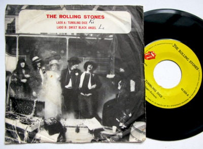 Rolling Stones - Tumbling Dice/Sweet Black Angel - Rare Venezuela 45