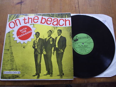 RARE JAMAICAIN SKA LP OF THE PARAGONS "ON THE BEACH" ON TREASURE ISLE 100/1