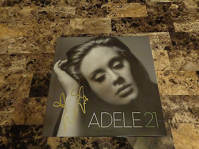  Adele REAL Authentic Hand Signed Limited Vinyl Lp 21 Candid  Photo Grammy Winner - auction details