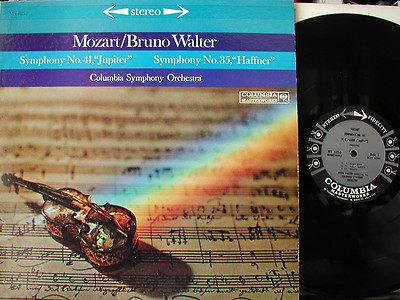 Bruno Walter/Mozart: Jupiter & Haffner Symphonies Columbia 6-eye Stereo MS 6255