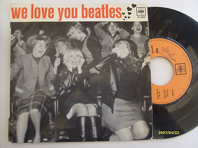 BEATLES 45 T"WE LOVE YOU" CBS EP 5649