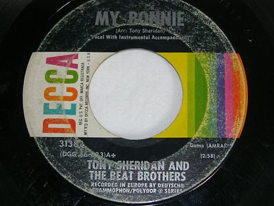 Tony Sheridan & The Beat Brothers Beatles Decca Records 45 RPM Original Rare