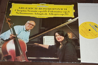 Argerich Rostropovich Chopin Schumann DGG Stereo NM
