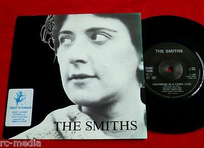 The Smiths -Girlfriend In A Coma- UK Solid Centre 7" + Green Tint Edge Sleeve