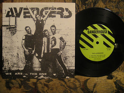 AVENGERS we are the ones ORIGINAL CRUCIFIED COVER  dangerhouse 1977 kbd germs