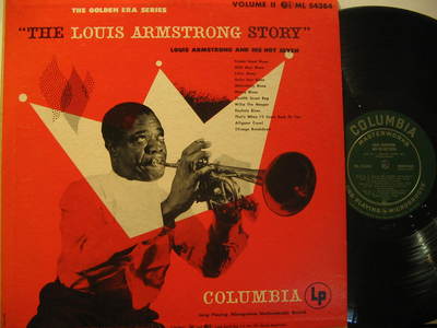 LOUIS ARMSTRONG usa LP STORY VOLUME II Jazz GREEN LABEL COLUMBIA