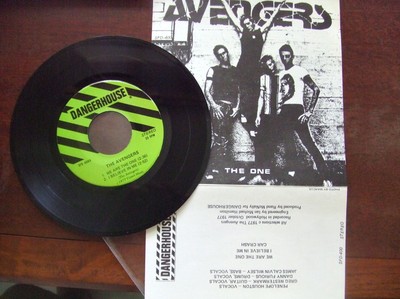 AVENGERS WE ARE THE ONE EP DANGERHOUSE CRUCIFIX PS 45 1977 US PUNK KBD ORIGINAL