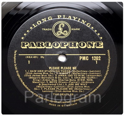 popsike.com - Beatles - Please Please Me - UK 1963 1st Press *GOLD 
