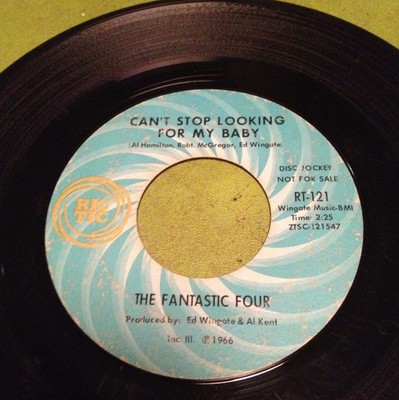 Fantastic Four Ric-Tic DJ promo northern soul 45 Can't Stop Looking For My Baby