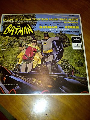 Batman Original Television soundtrack LP record 1966