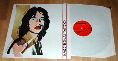 popsike.com - Rolling Stones Emotional Tattoo EMI 1D 1266 LP - LP Andy Warhol art - auction details