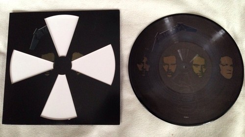 Black vinyl record lp album disc | Postcard