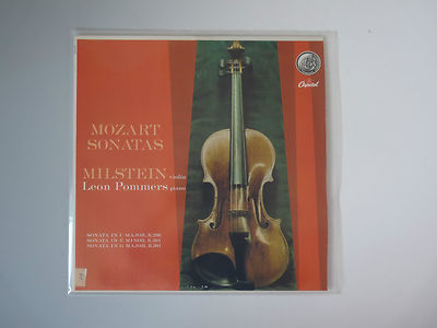 Capitol P8452 mono * MILSTEIN * POMMERS * MOZART violin sonatas