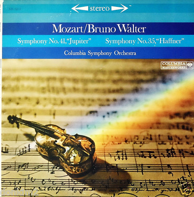 BRUNO WALTER / Mozart Symphonies No.35 & 41 Jupiter / Columbia 6-EYE MS 6255