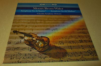 BRUNO WALTER Mozart Symphony 41 Jupiter Columbia 6 Eye Stereo LP TAS RARE