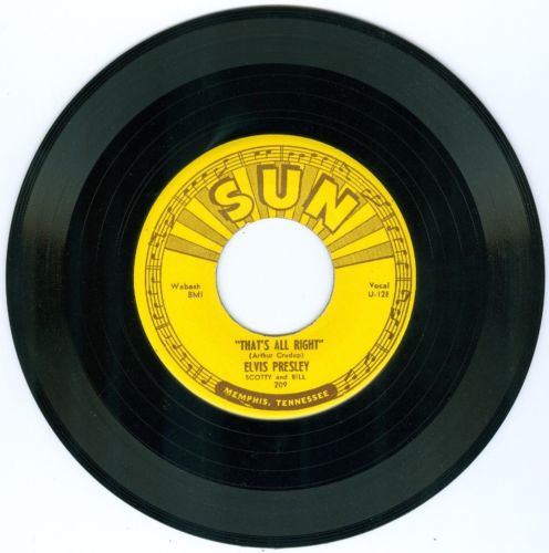 ELVIS PRESLEY THAT'S ALL RIGHT UNPLAYED 45 SUN 209