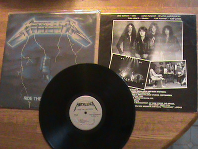 Metallica ‎– Ride The Lightning LP 1984 1st Press Megaforce Records MRI 769  - Thrash Metal IQ