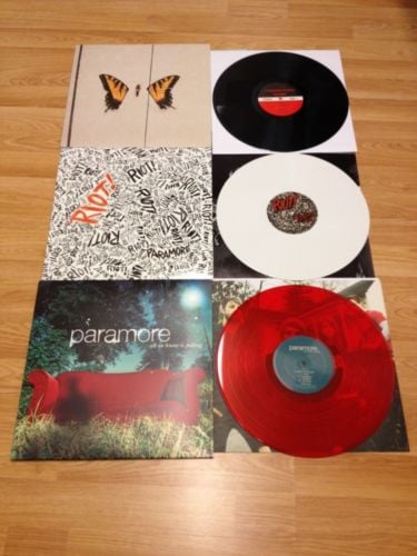 Paramore All We Know Is Falling and Brand New Eyes Vinyl Record Albums  First Pre - Music