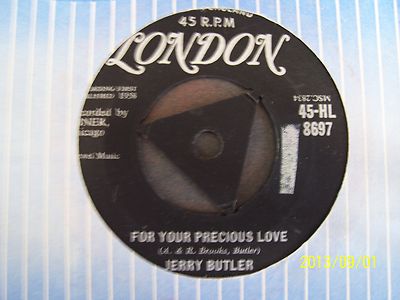 JERRY BUTLER: FOR YOUR PRECIOUS LOVE  SILVER LONDON HL 8697  CON EX