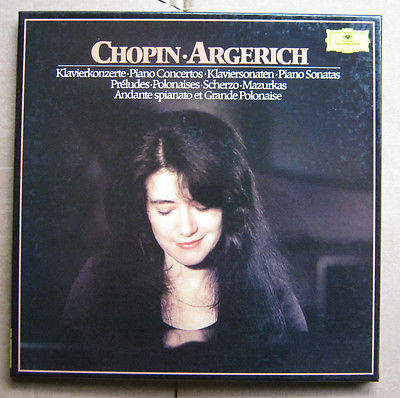 RARE DGG BOX (4 LP ) CHOPIN WORKS MARTHA ARGERICH  LSO ABBADO NSOW ROSTROPOVICH