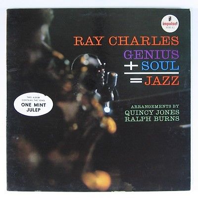 Ray Charles "Genius+Soul=Jazz" Jazz LP Impulse A-2