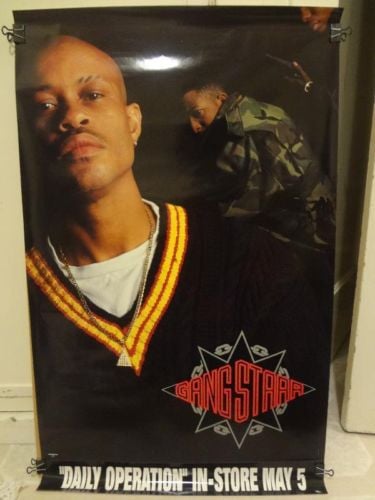 popsike.com - Rap Poster GANG STARR Daily Operation Chrysalis 1992