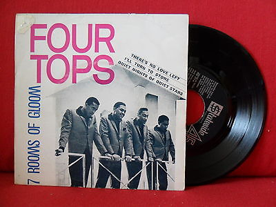 1967 FOUR TOPS 7 Rooms Of Gloom 7/45 EP PORTUGAL SOUL  SLEEVE MOTOWN