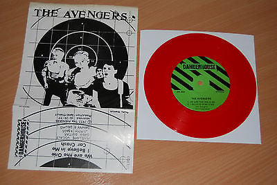 THE AVENGERS We Are The One US 7" RARE 1977 RED VINYL DANGERHOUSE SFD 400 Punk