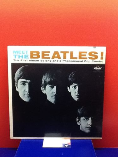 MEET THE BEATLES THE FIRST ALBUM BY ENGLAND'S PHENOMENAL POP COMBO T2047 LP MINT
