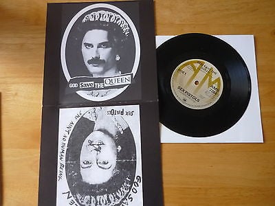 popsike.com - SEX PISTOLS - God Save The Queen (Freddie Mercury) black  vinyl 7" NEW - auction details