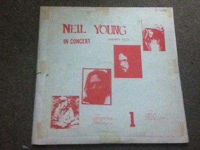 NEIL YOUNG 2 LP In concert January 1973 Bootleg