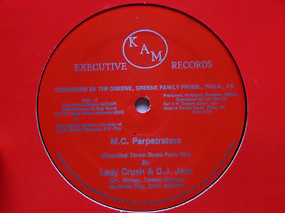RARE ELECTRO RAP 12" LP Lady Crush DJ Jazz MC Perpetrators Hear it