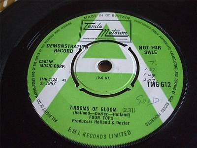 FOUR TOPS - 7 ROOMS OF GLOOM / I'LL TURN TO STONE - TMG 641 - 1967 - DEMO