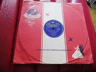 BRAZIL 78 RPM POLYDOR RAY CHARLES I CAN'T STOP LOVING YOU / BYE LOVE SOUL JAZZ