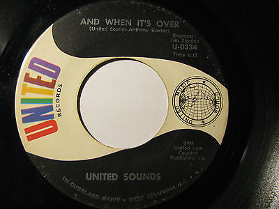 Northern Soul UNITED SOUNDS It's All Over (Baby), And when it's over