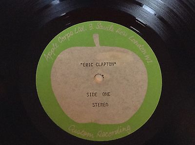 ERIC CLAPTON APPLE ACETATE LP/ BEATLES rare ORIGINAL 1969 UK UNRELEASED VERSION