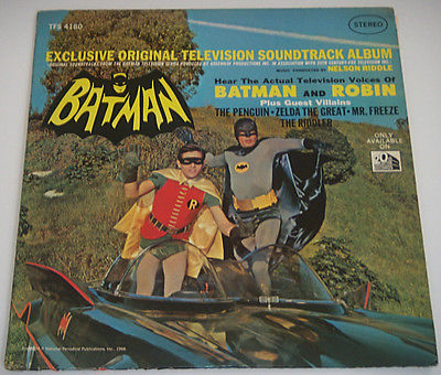 BATMAN EXCLUSIVE ORIGINAL TELEVISION SOUNDTRACK Vinyl LP 1966 Made In  USA