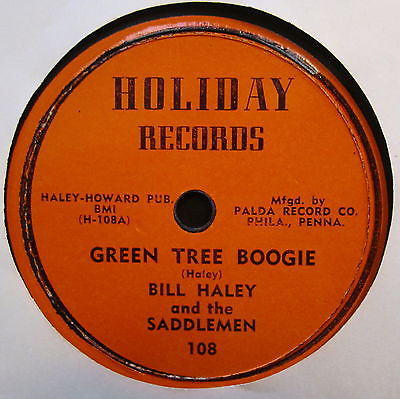 Gaseous India Immunity popsike.com - RARE ROCKABILLY 78-BILL HALEY "GREEN TREE BOOGIE" 1951  HOLIDAY E+to NM - auction details