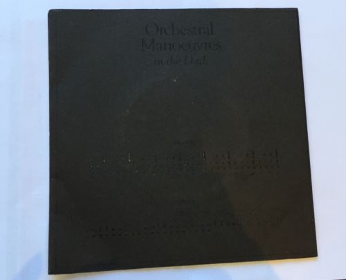ORCHESTRAL MANOEUVRES IN THE DARK Electricity FACTORY 7" RARE BRAILLE SLEEVE OMD