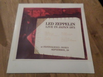 Led zeppelin 2x LP Japan 71 Osaka Acetates Trade mark of UFO Label UNPLAYED