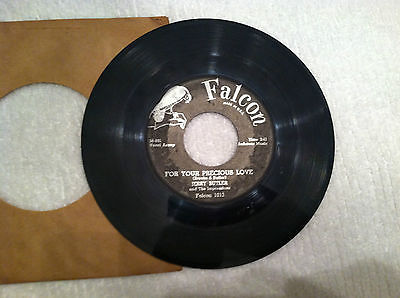 RARE-JERRY BUTLER-(FALCON 1013)-45RPM-FOR YOUR PRECIOUS LOVE-DOO WOP-(N MINT)