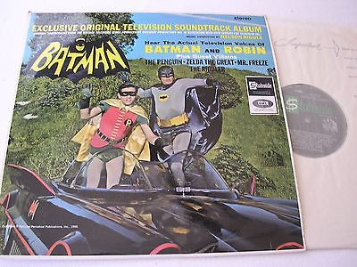 ORIGINAL TELEVISION SOUNDTRACK "BATMAN" - 1966 TV PROG. 1ST ISSUE - RARE LP