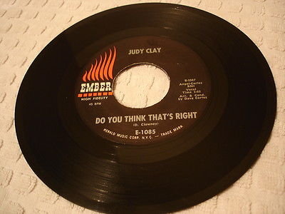 NORTHERN SOUL R&B DANCER JUDY CLAY Do You Think That's Right EMBER 1085