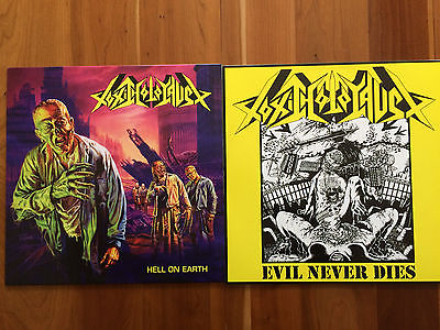  Toxic Holocaust - Evil Never Dies & Hell on Earth [ 2 LPs,  Color Vinyl, NEW ] - auction details