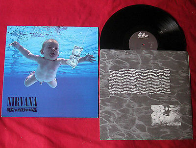  NIRVANA Nevermind LP First U.S. pressing #DGC-24425 vinyl:  VG+ to EX sleeves: NM - auction details