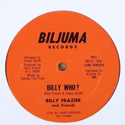 Billy Frazier "Billy Who?" Disco Funk 12" Biljuma mp3
