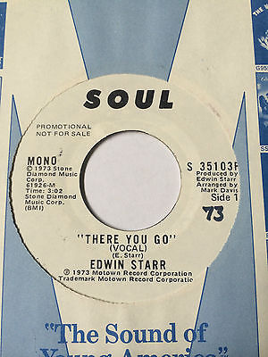 NORTHERN SOUL PROMO 45/ EDWIN STARR "THERE YOU GO"   NEAR MINT