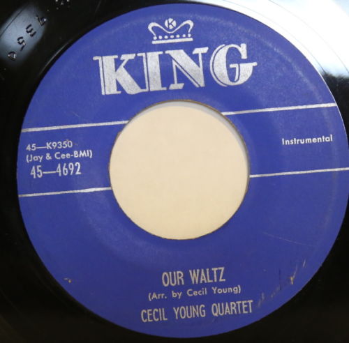CECIL YOUNG QUARTET oooh diga gow 45 on KING --- jazz exotica --- LISTEN