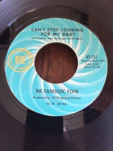 FANTASTIC FOUR northern soul 45 Can't Stop Looking For My Baby / Just The Lonely